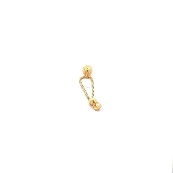 18K Gold Pendant Charm Ball 0.92 grams - Picture 5 of 9